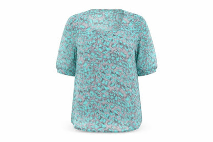 Womens UK Size M VILA Blue Basic Blouse