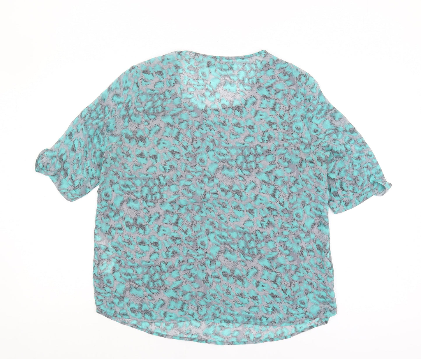 Womens UK Size M VILA Blue Basic Blouse