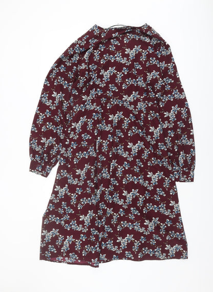 VILA Women's Multicoloured Floral Dress Size 10