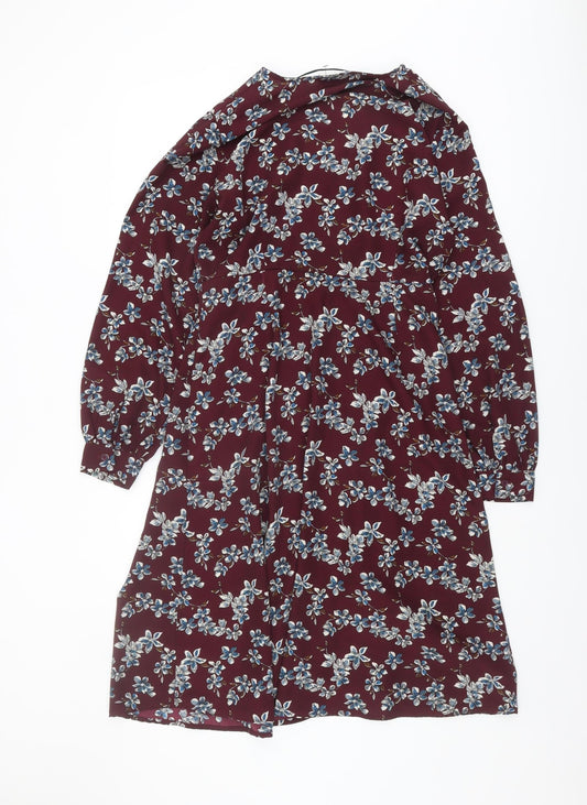 VILA Women's Multicoloured Floral Dress Size 10