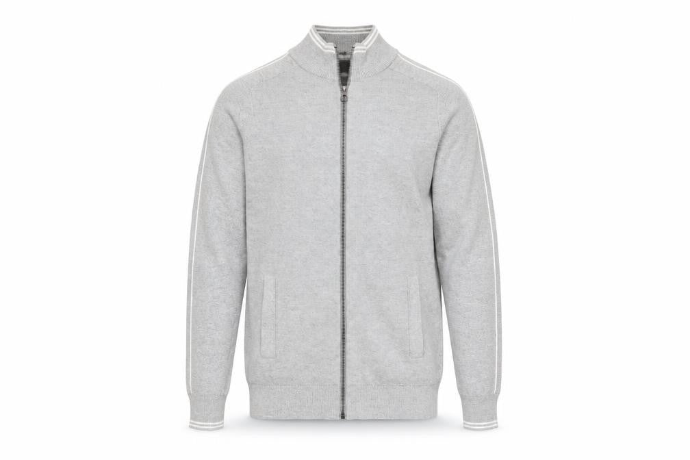 Mens UK Size S Marks and Spencer Grey Full Zip Jumper