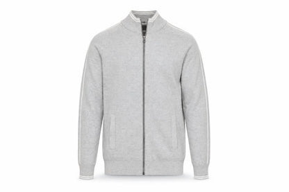Mens UK Size S Marks and Spencer Grey Full Zip Jumper