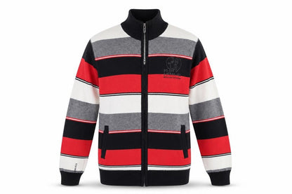 Front view of Angelo Litrico unisex multicoloured full zip jumper l