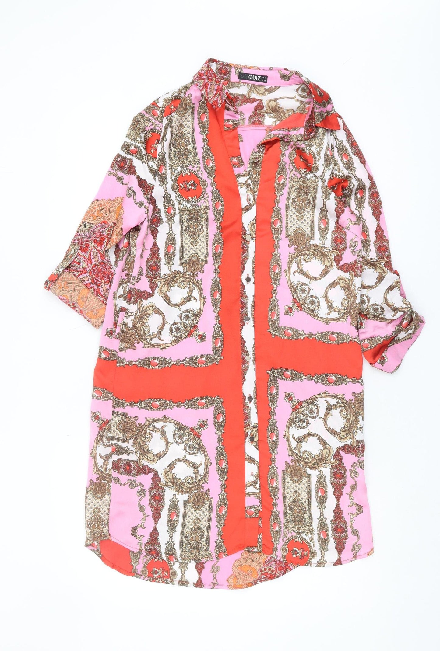 Quiz Women's Multicoloured Shirt Dress Size 6