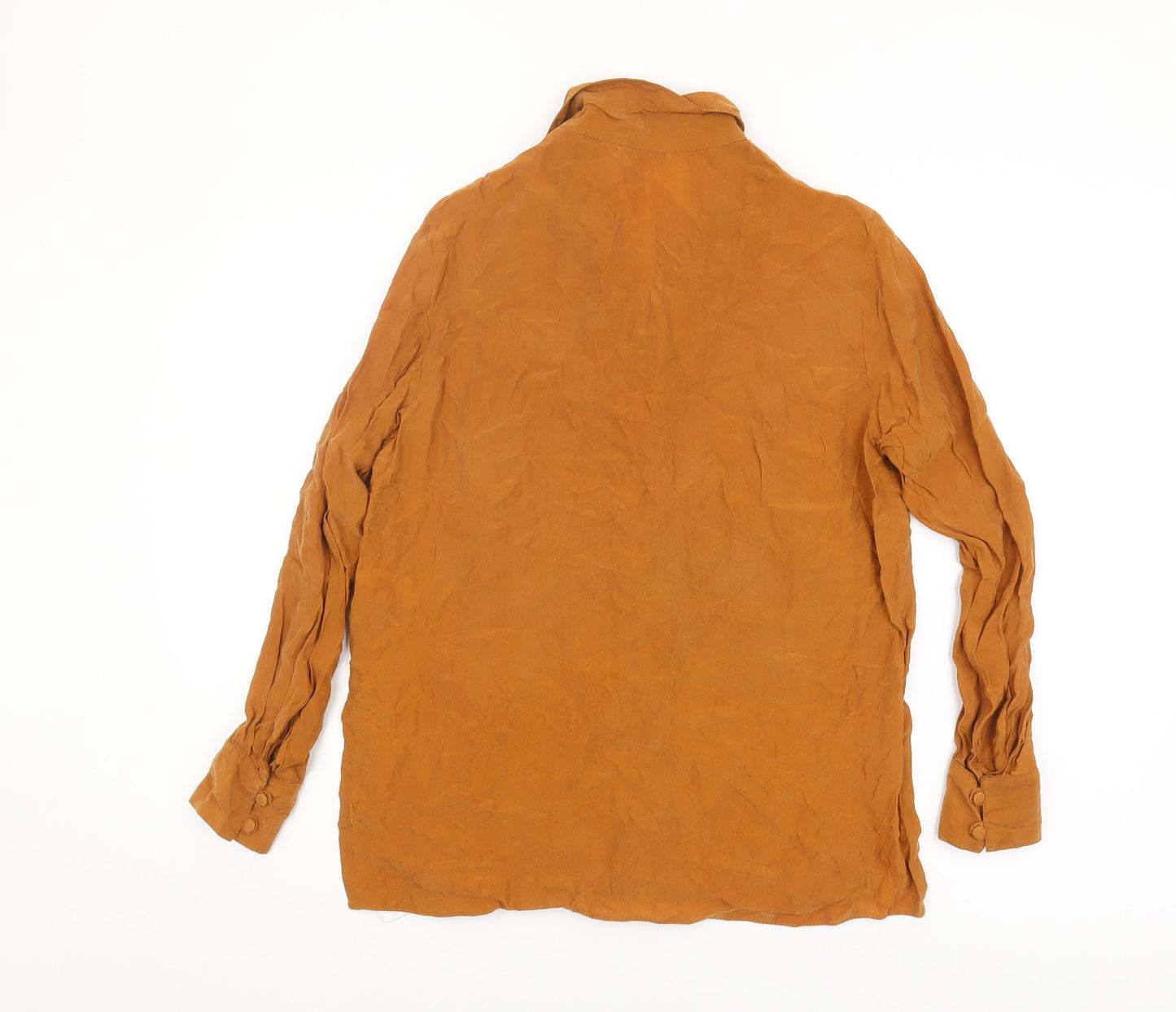 Womens UK Size 10 Marks and Spencer Brown Basic Blouse