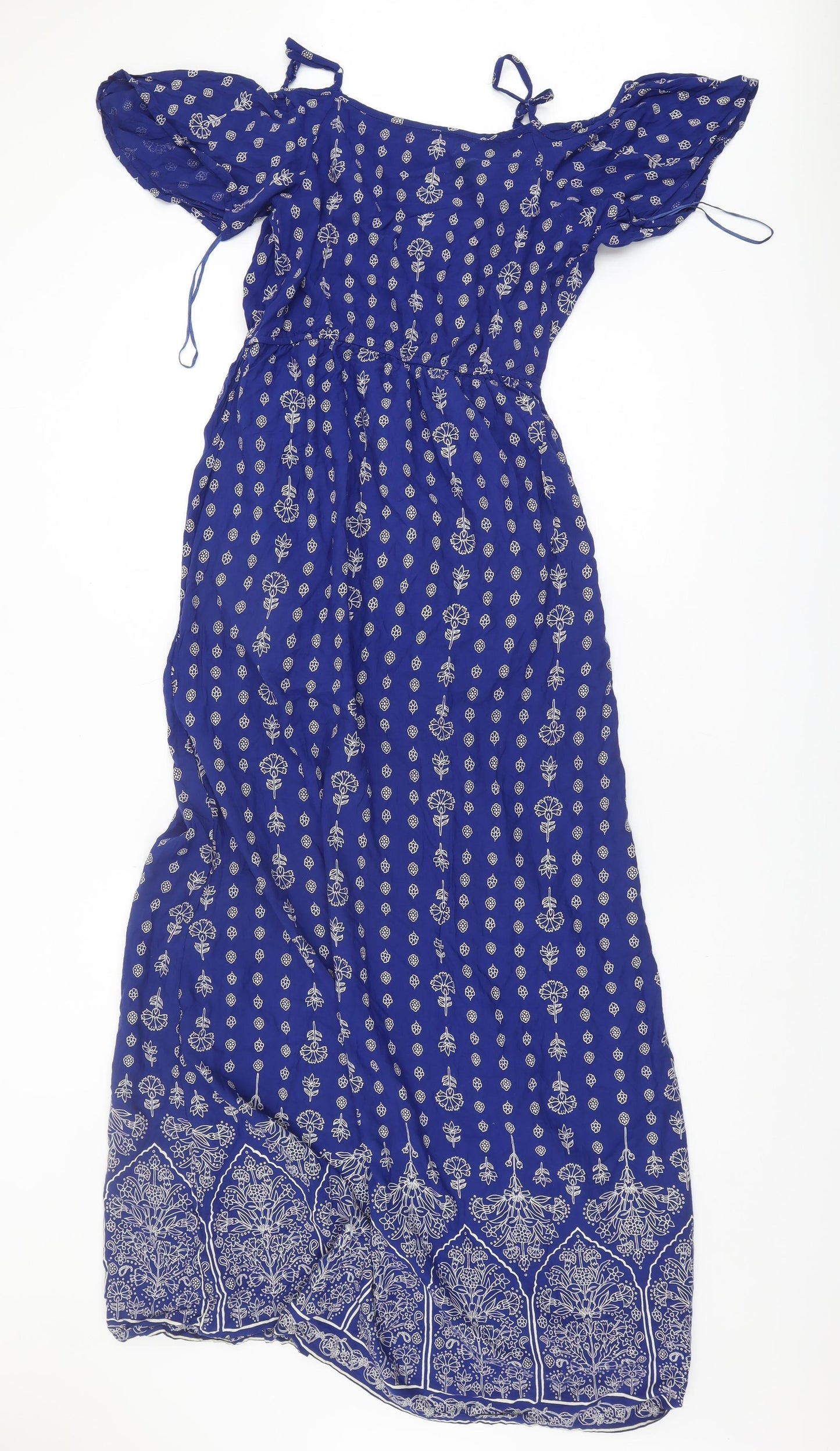 New Look Women's Blue Floral Jumpsuit Size 10