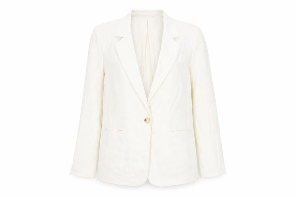 Womens UK Size XS Zara Regular Ivory Blazer