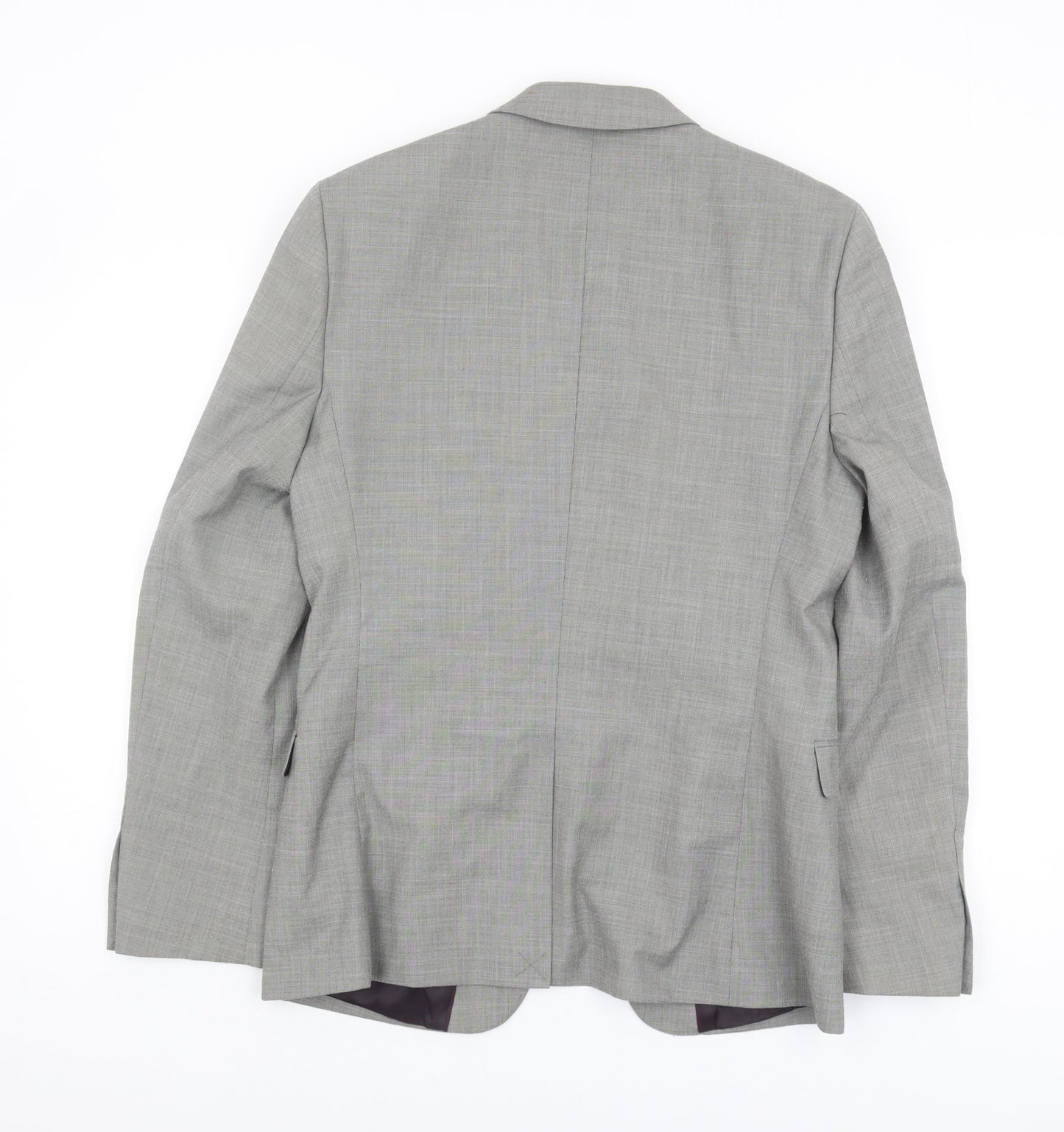 Mens UK Size 38 Topman Regular Grey Suit Jacket