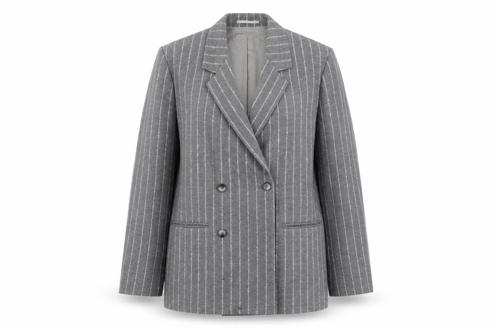Unisex Adultss UK Size 38 ASOS Regular Grey Suit Jacket