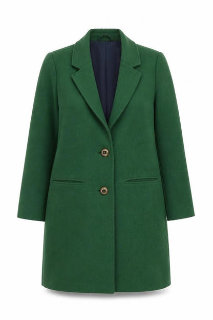 Womens UK Size S EDC Green Overcoat