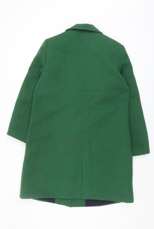 Womens UK Size S EDC Green Overcoat