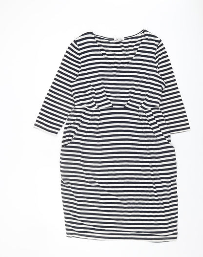 Kaliko Striped Women's Dress in Multicoloured Size 16