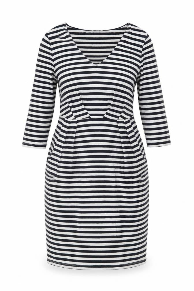 Kaliko Striped Women's Dress in Multicoloured Size 16