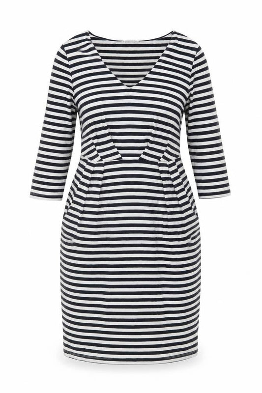 Front view of Kaliko Striped Women's Dress in Multicoloured, size 16