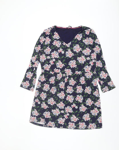 Joules Women's Multicoloured Floral Shift Dress Size 12