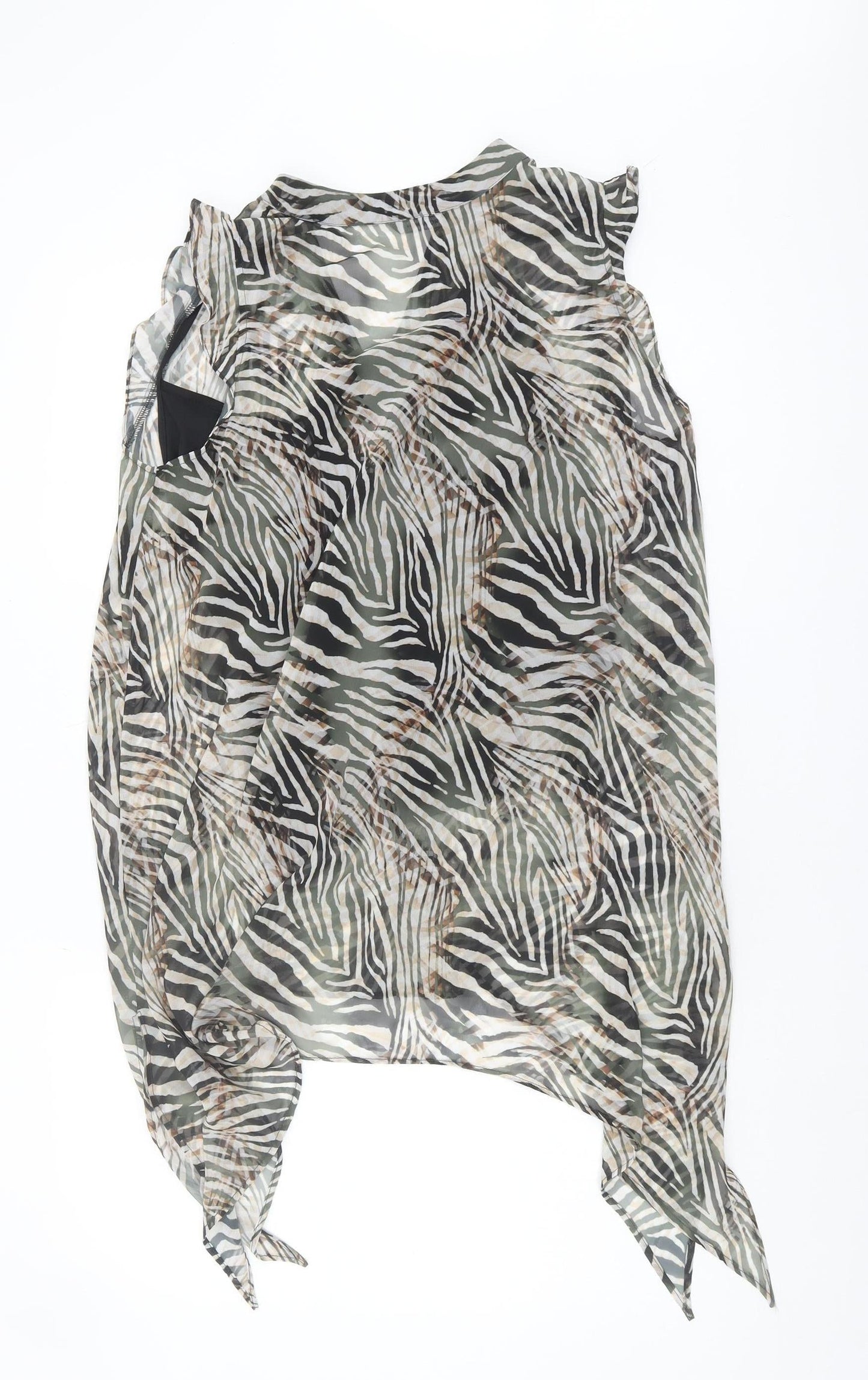 Roman Women's Multicoloured Zebra Print Blouse Size 14