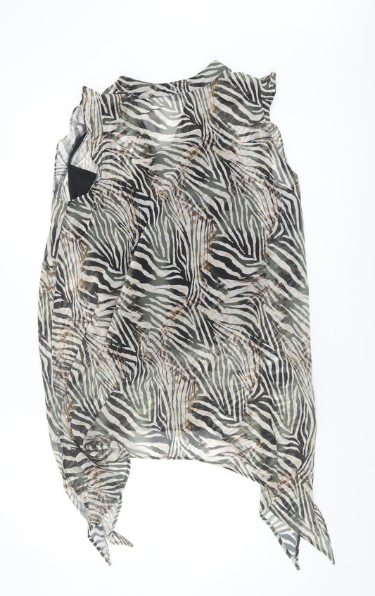 Roman Women's Multicoloured Zebra Print Blouse Size 14