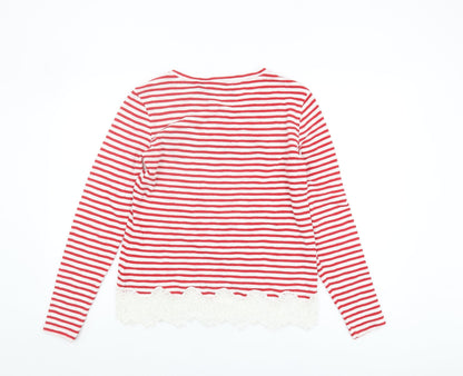 Womens UK Size 12 Superdry Red Basic T-Shirt