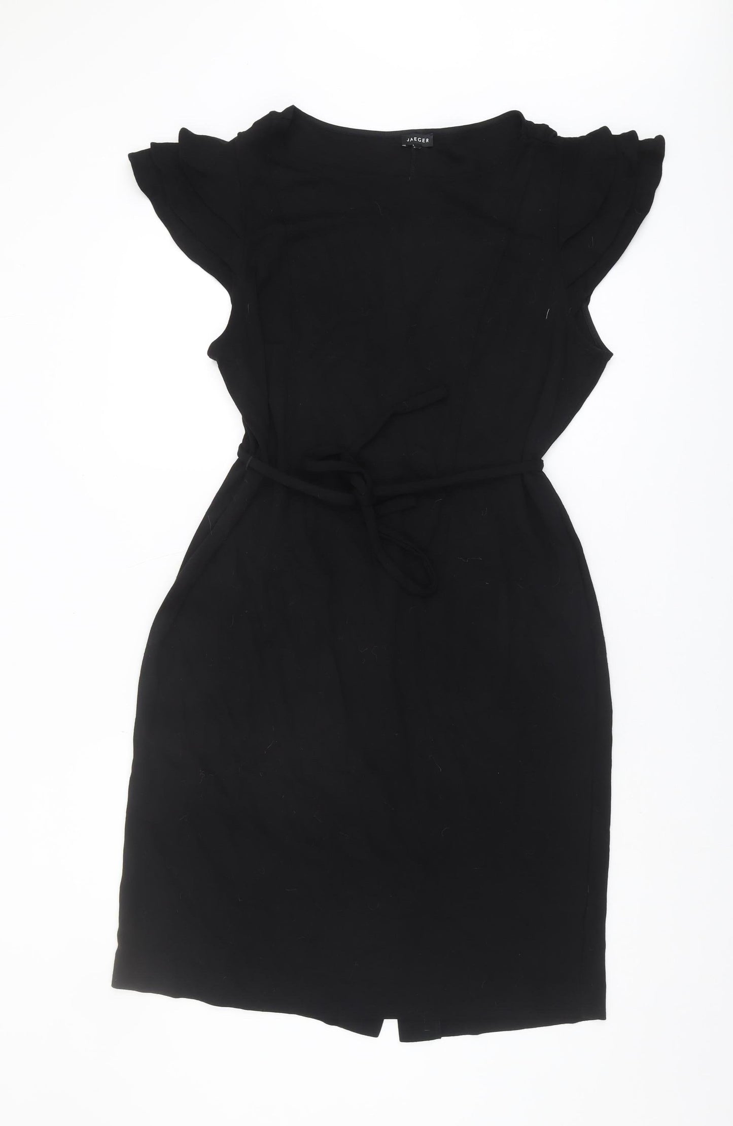 Jaeger Women's Black Knee Length Shift Dress Size 18