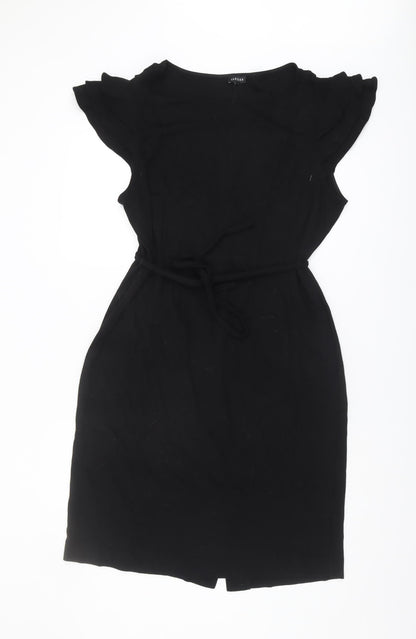 Jaeger Women's Black Knee Length Shift Dress Size 18