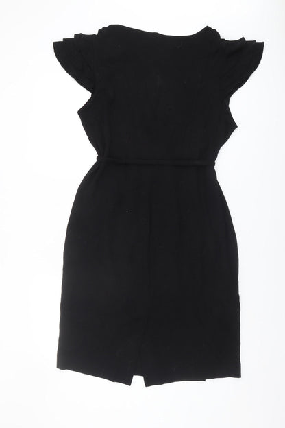 Jaeger Women's Black Knee Length Shift Dress Size 18