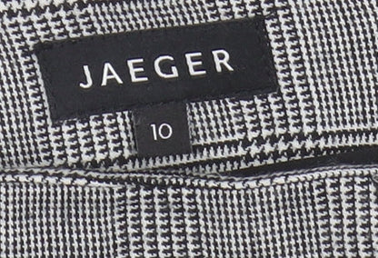 Jaeger Women's Grey Check Pencil Skirt Size 10