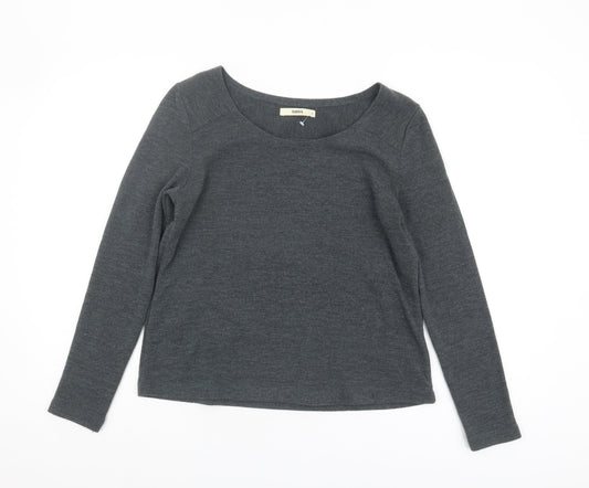 Womens UK Size S Oasis Grey Pullover Jumper
