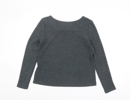 Womens UK Size S Oasis Grey Pullover Jumper