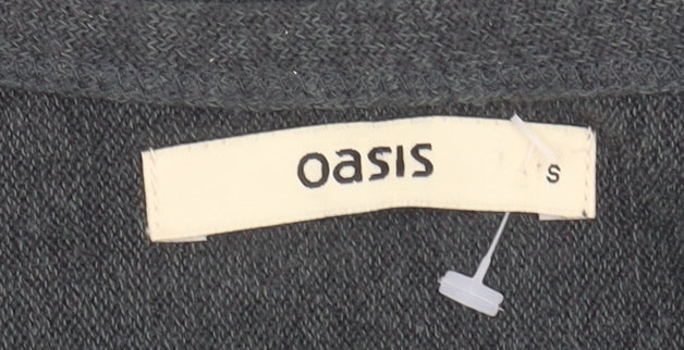 Womens UK Size S Oasis Grey Pullover Jumper