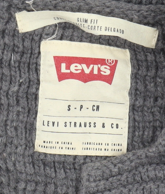 Levi's Men's Grey Slim Cardigan, Size S
