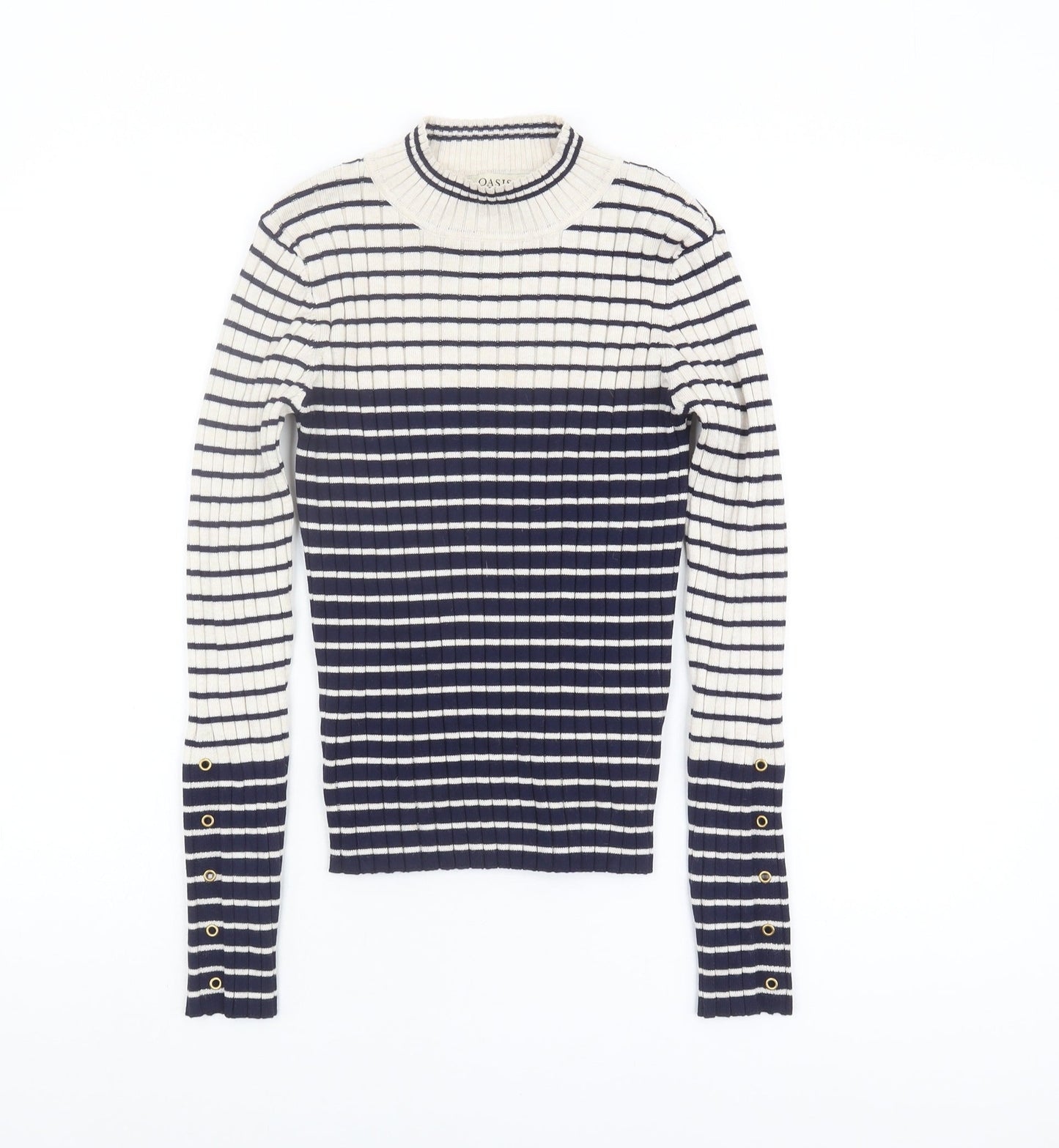 Womens UK Size S Oasis Multicoloured Pullover Jumper