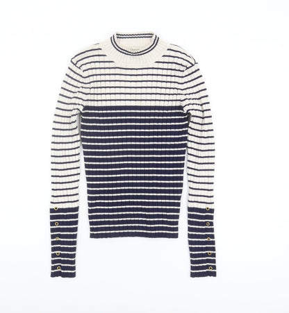 Womens UK Size S Oasis Multicoloured Pullover Jumper
