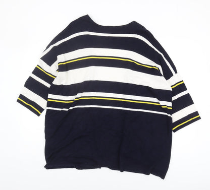 Womens UK Size 12 Warehouse Blue Cardigan Jumper