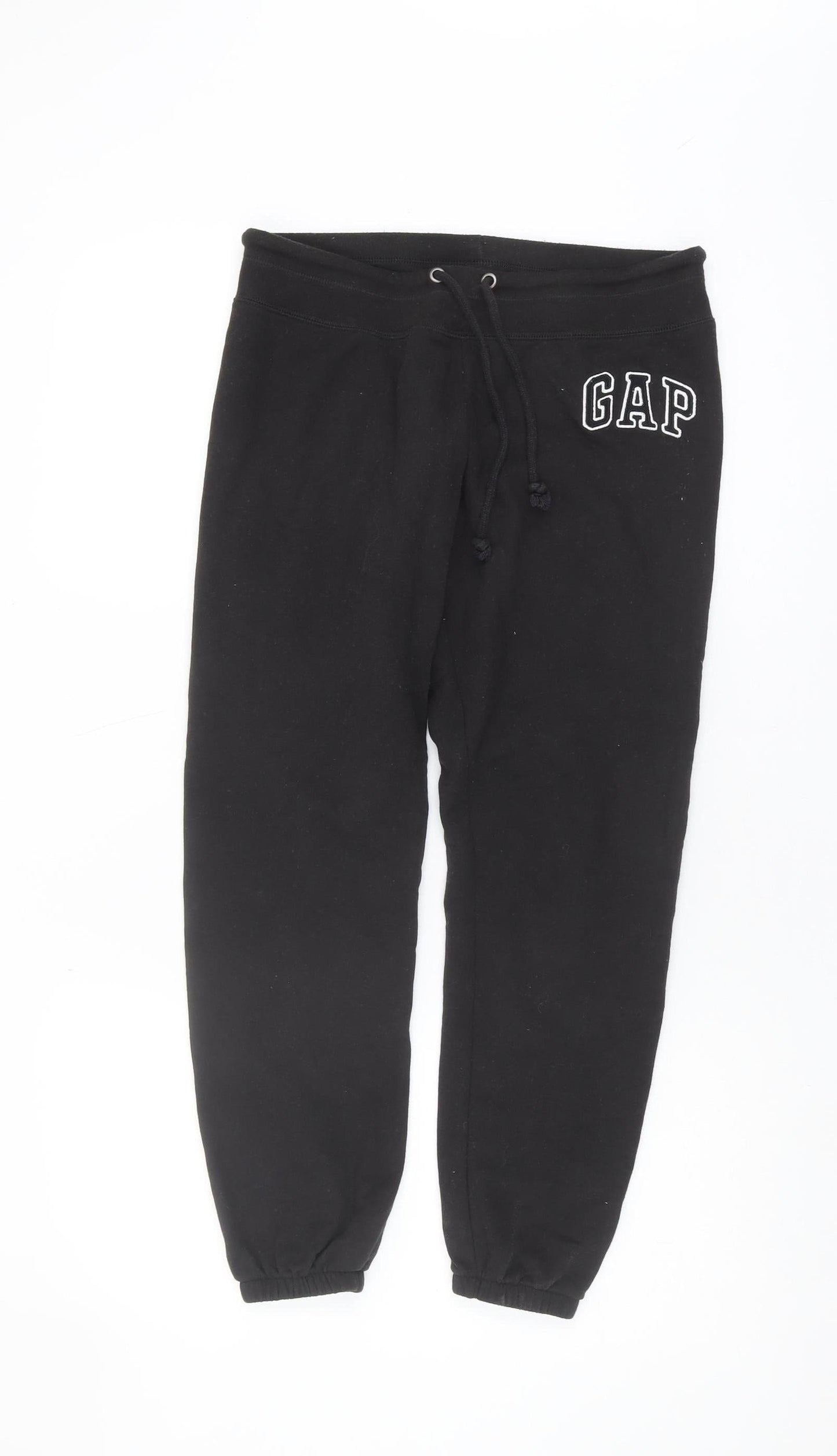 Womens UK Size S Gap Regular Fit Jogger Black Trousers