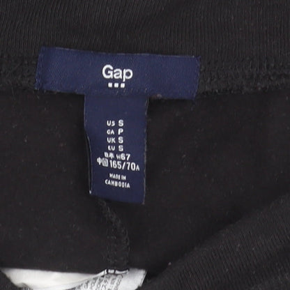 Womens UK Size S Gap Regular Fit Jogger Black Trousers