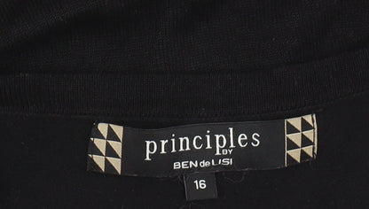 Womens UK Size 16 Principles by Ben de Lisi Black Pullover Jumper