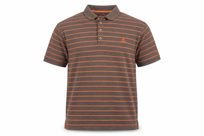 Dare 2b Men's Brown Striped Polo Shirt Size L
