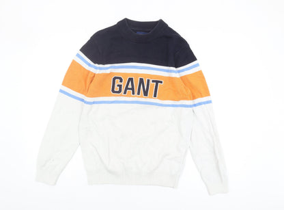 GANT Men's Multicoloured Striped Pullover - Size S