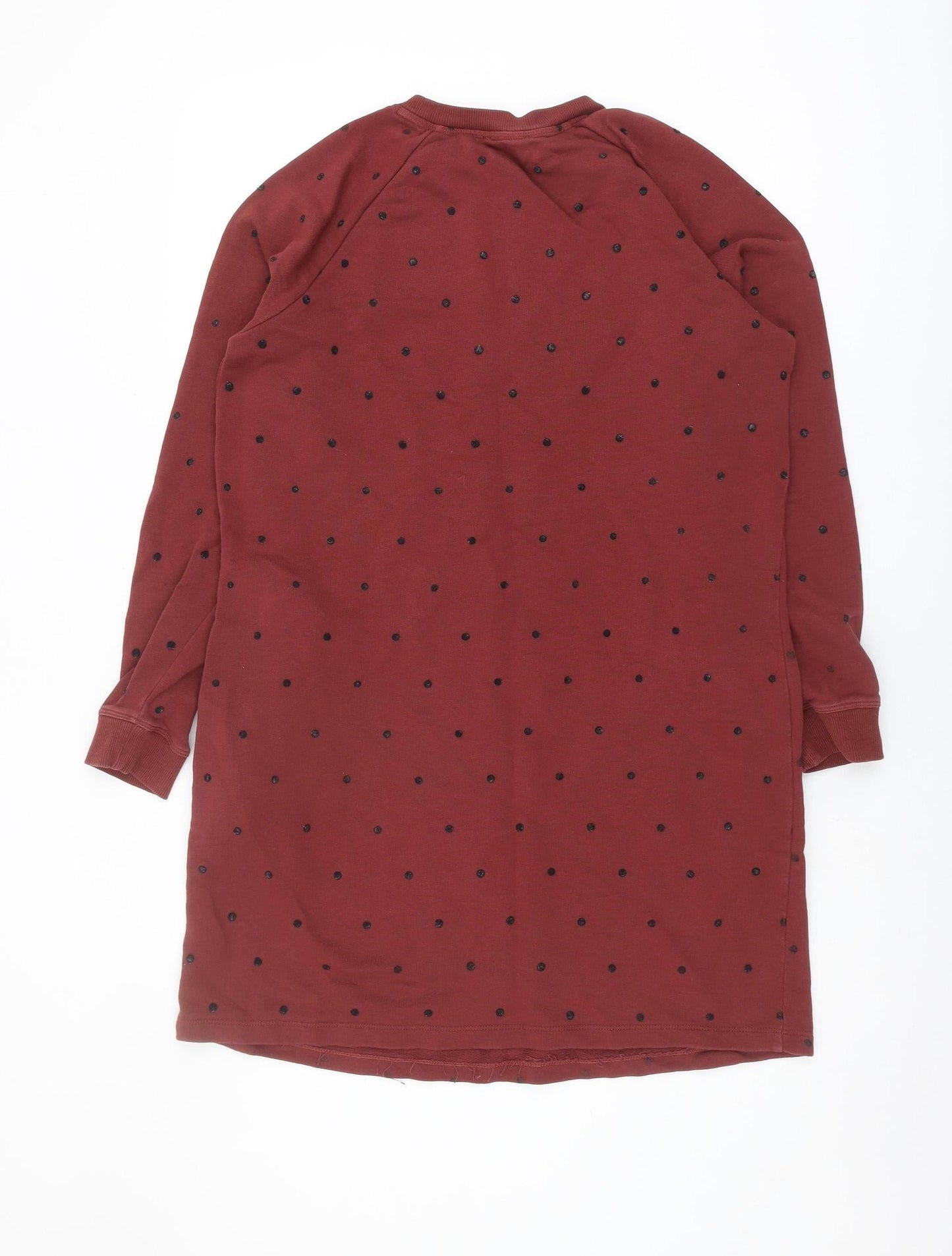 Fat Face Red Polka Dot Women's Dress, Size 12