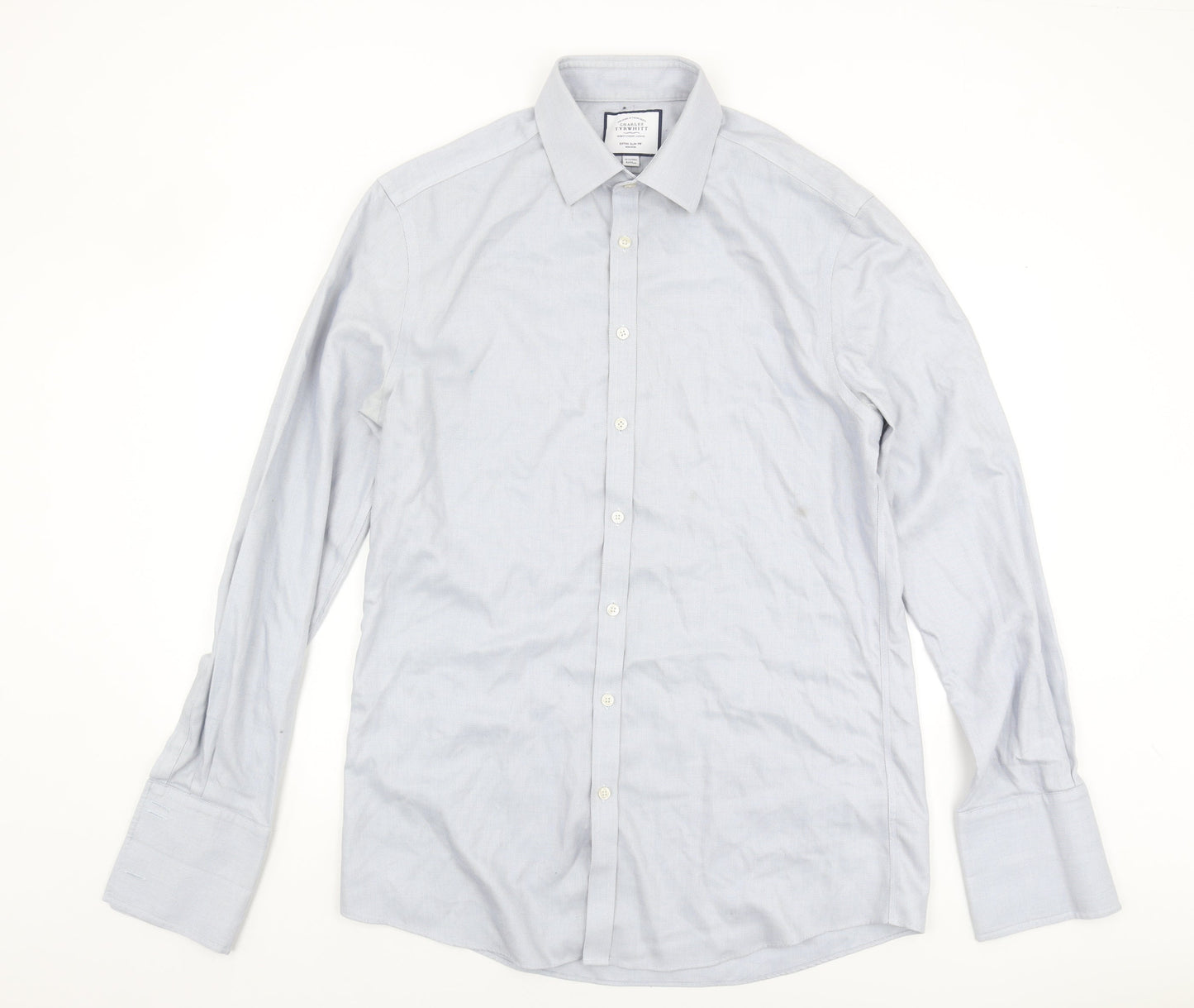 Charles Tyrwhitt Men's Blue Extra-Slim Fit Shirt