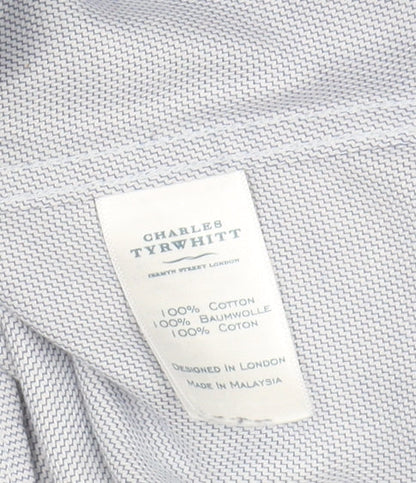 Charles Tyrwhitt Men's Blue Extra-Slim Fit Shirt