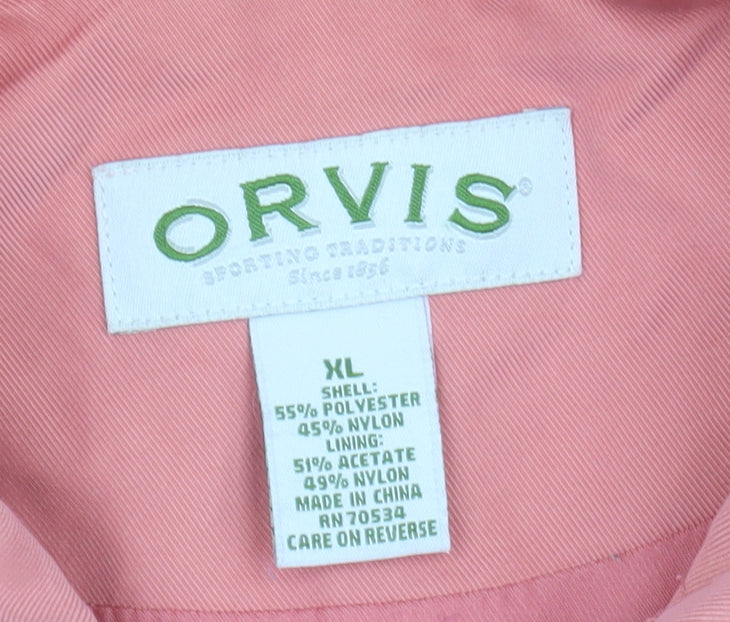Orvis Women's Pink Quilted Jacket XL Casual