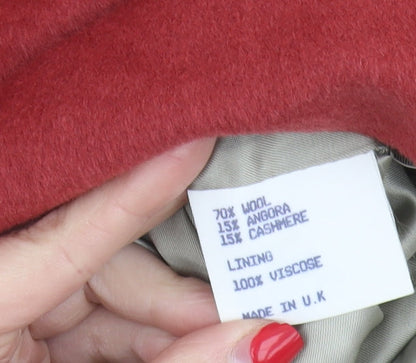 Jigsaw Women's Red Sheath Dress Size 8 Wool