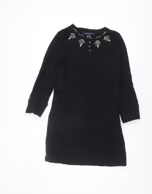 French Connection Women's Black 8 Beaded Dress