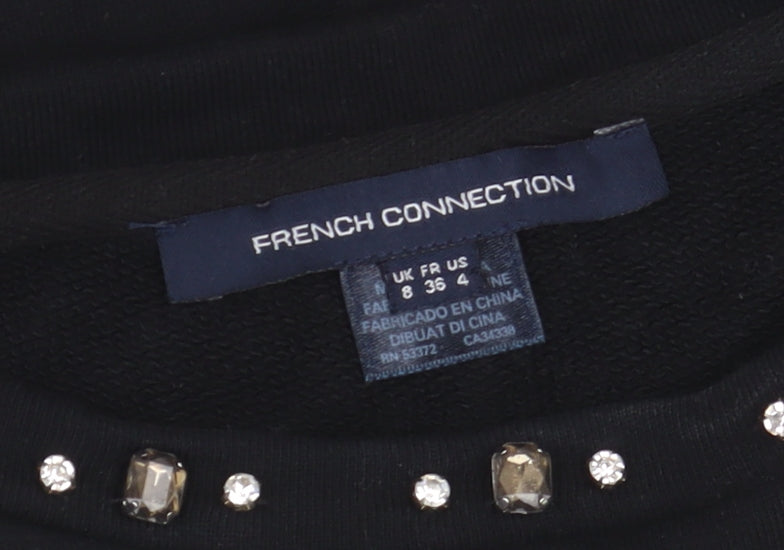 French Connection Women's Black 8 Beaded Dress