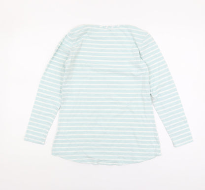Lakeland Women's Blue Striped Basic T-Shirt, Size S