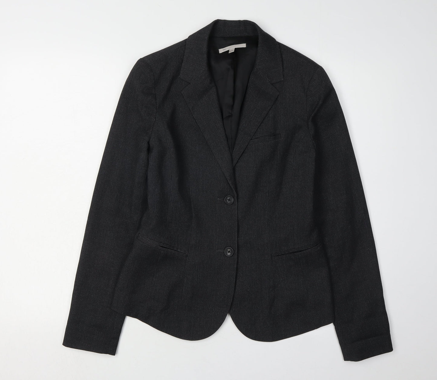 Gap Women Black Blazer Jacket, Size 2, Lined, Workwear