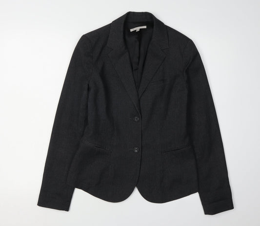 Gap Women Black Blazer Jacket, Size 2, Lined, Workwear