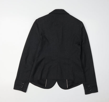Gap Women Black Blazer Jacket, Size 2, Lined, Workwear