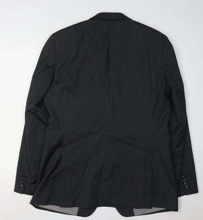 Mens UK Size 42 Boss Regular Black Suit Jacket